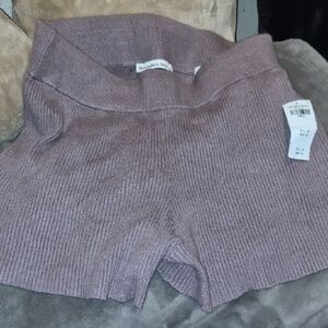 Abercrombie & Fitch Mauve Ribbed Shorts